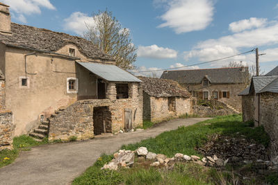 Farm in a village in the cevennes, occitania, france
