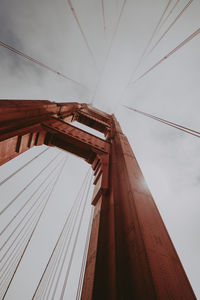 Low angle view of bridge against sky