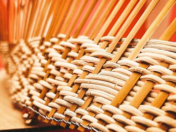 Full frame shot of wicker basket