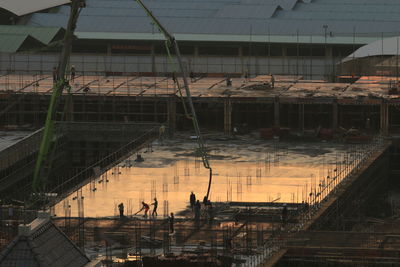 Low angle view of buildings in city