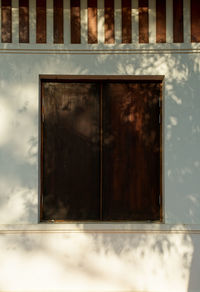 Exterior of closed window