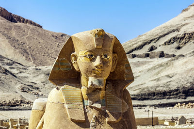 Egypt, ancient statue of pharaoh