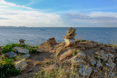 Scenic view of sea against sky