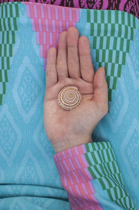 Close-up of human hand