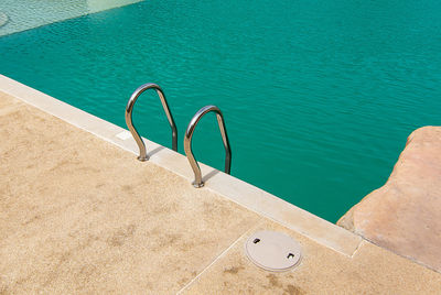 High angle view of swimming pool