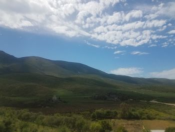 Scenic view of landscape against sky