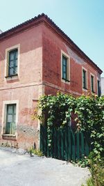 Plants growing by building