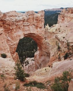 View of rock formations