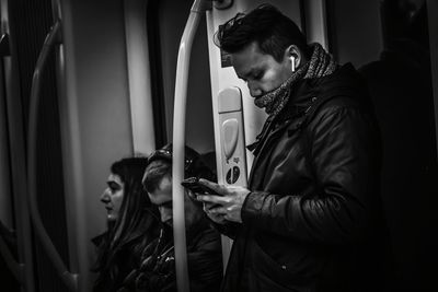 Young man using mobile phone