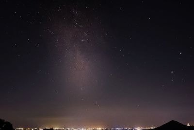 Low angle view of stars in sky