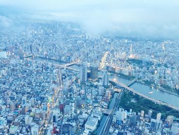 Aerial view of cityscape