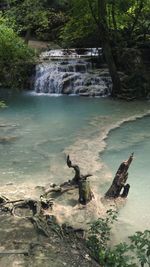 River flowing through rocks