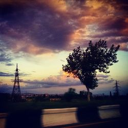 Scenic view of landscape against cloudy sky