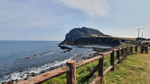 Scenic view of sea against sky