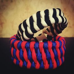 Close up of multi colored balls