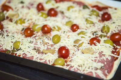 Close-up of pizza