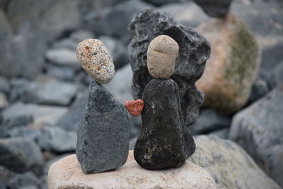 Close-up of objects on the wall