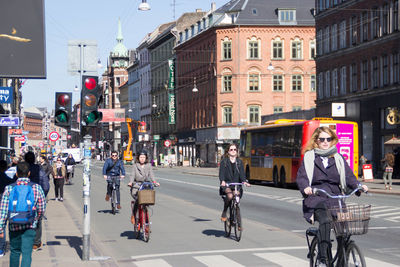 People on city street