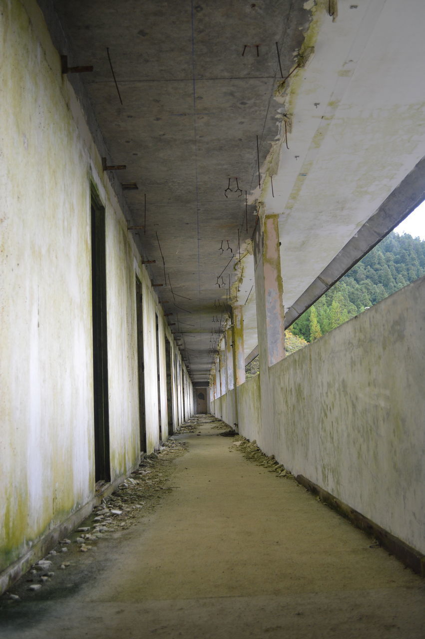 VIEW OF CORRIDOR IN BUILDING