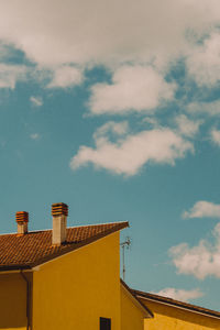 Low angle view of building against sky