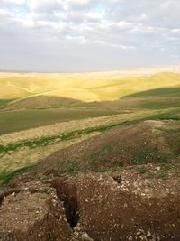 Scenic view of landscape against sky