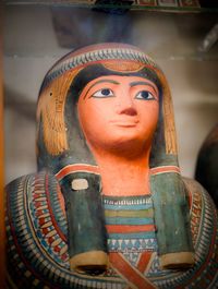 Close-up portrait of young woman