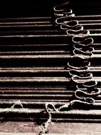 Detail shot of a row