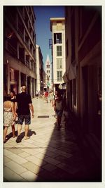 Man standing on city street