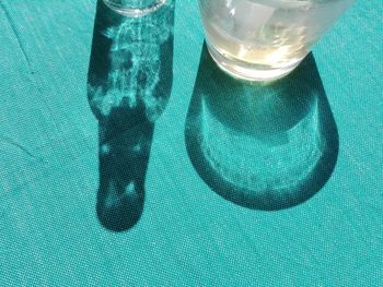 Close-up of beer in water