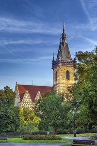 Construction of the new town hall started in 1348, prague, czech republic