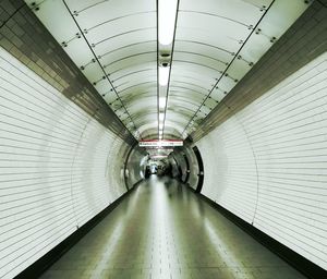 Empty subway tunnel