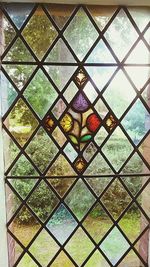 Full frame shot of glass window