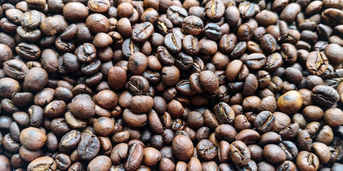 Full frame shot of coffee beans