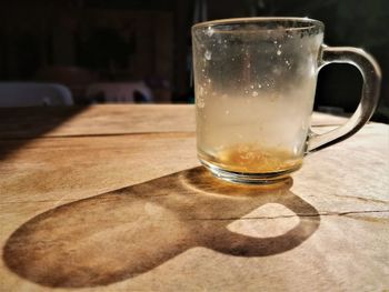 Close-up of drink on table