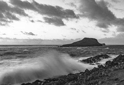 Scenic view of sea against sky