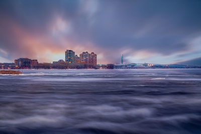 View of city at waterfront