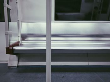 Empty seat in train