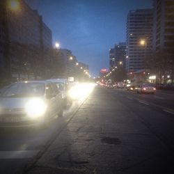 City street at night