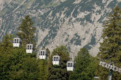 Ski lift cabins in austria