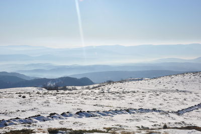 Scenic view of landscape against sky