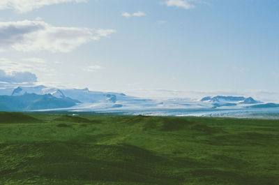 Scenic view of landscape against sky