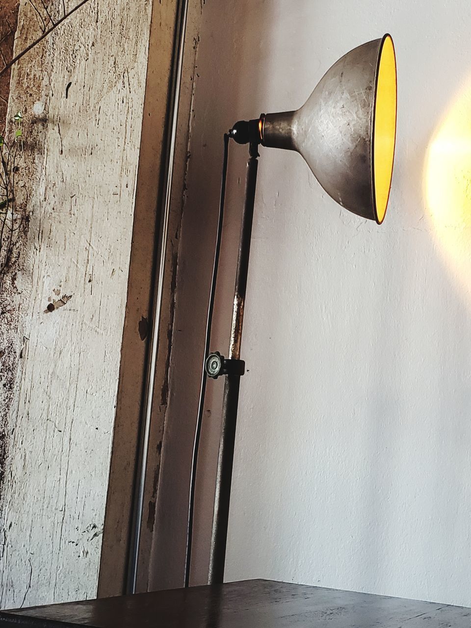 LOW ANGLE VIEW OF METAL DOOR IN CONTAINER