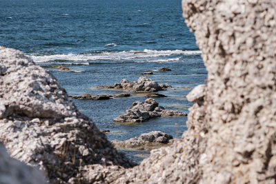 Scenic view of sea shore