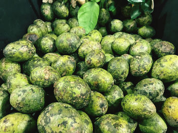 Full frame shot of fruits for sale in market