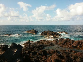 Scenic view of sea against sky