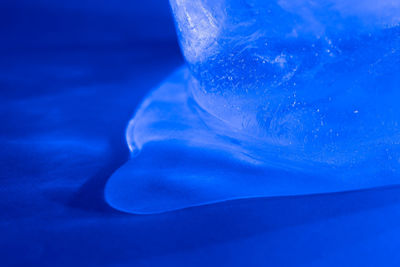 Close-up of ice cream on table