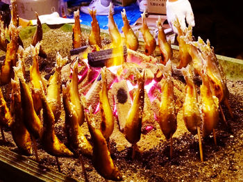 Full frame shot of market stall