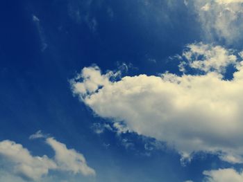 Low angle view of blue sky