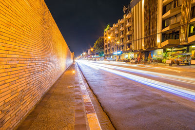 Illuminated city at night