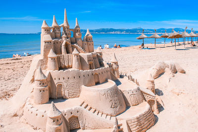 Panoramic view of beach against sky